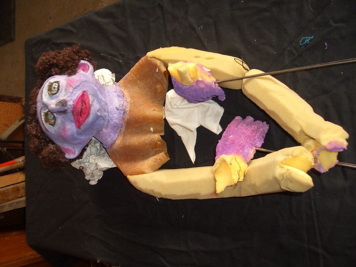 Personaggio 8 durante il restauro